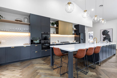 This is an example of a country kitchen in Sydney.