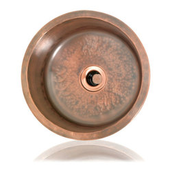 WSBC 962.30 Round Solid Copper Metal Bar Sink - Bar Sinks