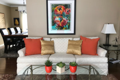 Living room - transitional living room idea in Other