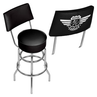 Dodge Garage Swivel Bar Stool With Back Contemporary Bar Stools And Counter Stools by Trademark Global Houzz