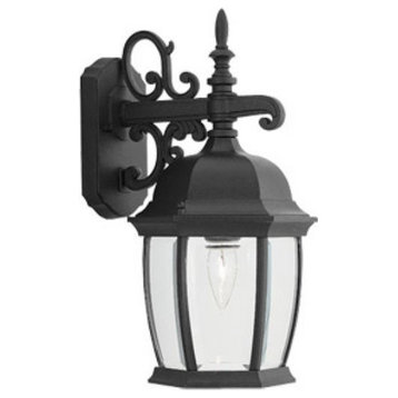 Designers Fountain 2421-BK Triverton - One Light Outdoor Wall Lantern