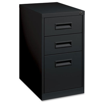 Lorell Box/Box/File Mobile Pedestal Files, 15"x19"x28", Black