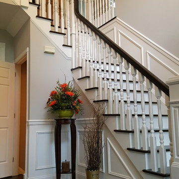Classic light and dark stairwell