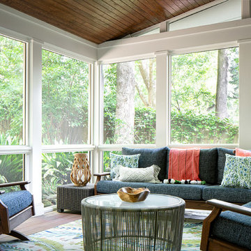 Transitional Kitchen and Porch Renovation in Atlanta
