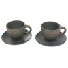 Memory Ceramic Cups and Saucers, 2-Piece Set
