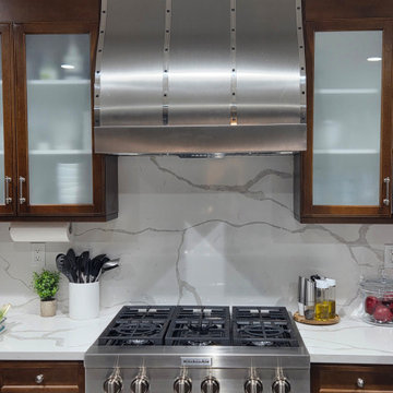 Winchester, CA Kitchen Renovation Featuring a Custom Stainless Steel Range Hood
