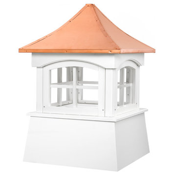 Windsor Vinyl Cupola With Copper Roof, 26"x38"