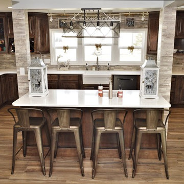 Rensselaer, IN. Haas Signature Collection. Open Farmhouse Kitchen