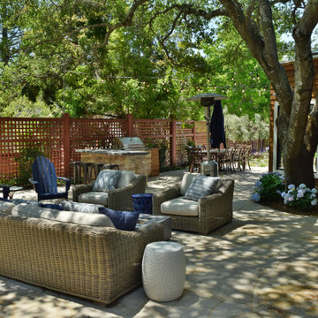 Spacious Garden with patio and lawn