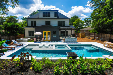 Example of a minimalist pool design in Atlanta