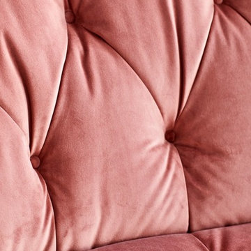 What the Butler Saw | Camille Velvet Button Back Sofa Range