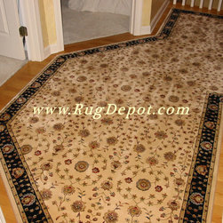 Dynamic Radiance Ivory - Black - Area Rugs
