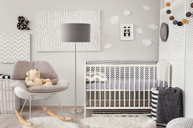 Idée de décoration pour une chambre de bébé.