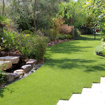 Artificial Grass Side Yard