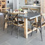 Cube Zinc Studded Dining Table, 180 Cm