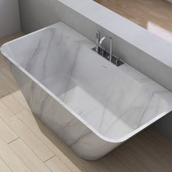 Custom Marble Modern Tub - Bathtubs