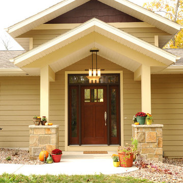 Exposed Ranch Home-Front Entry