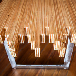 The Manufactory LLC - Plywood Strip Table - Side Tables And End Tables