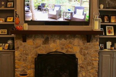 Televisions on Stone or Brick Fireplaces