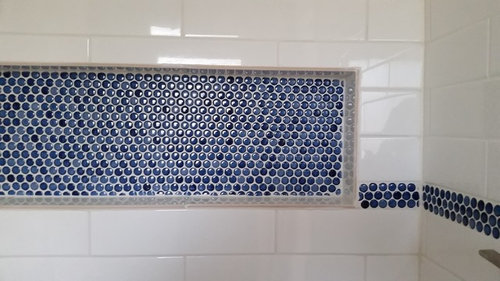 Paint The Edge Of Tile In A Shower, How To Cut Tile Trim Edge