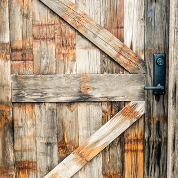 Reclaimed Wine Barrel Door