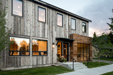 Inspiration for a contemporary exterior home remodel in Other