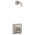 Kohler - Kohler Memoirs Stately Rite-Temp Shower Trim Set No Showerhead, Brushed Nickel - Add the classic details of Memoirs to your shower with this shower valve trim. The trim includes a Deco lever handle and faceplate with a clean, traditional style for easy coordination. Pair this trim with a showerhead and a Rite-Temp pressure-balancing valve, which maintains your desired water temperature during pressure fluctuations.
