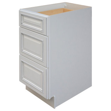 Sunny Wood RLB15D-A Riley 15"W x 34-1/2"H Base Cabinet - White