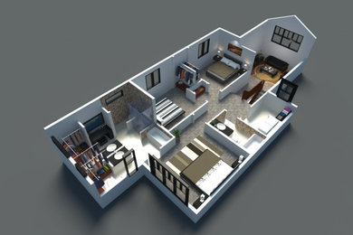 3D floor plans renderings
