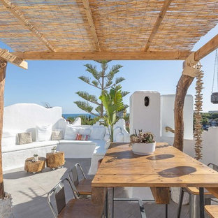 Modelo de terraza marinera con pérgola