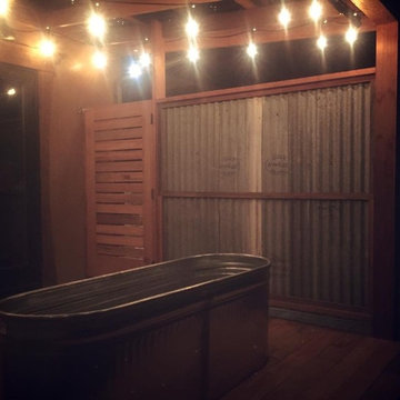 Industrial farmhouse Sexy outdoor shower