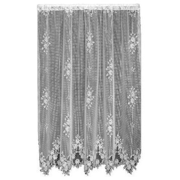 Heritage Lace Tea Rose 60x84 Panel in White
