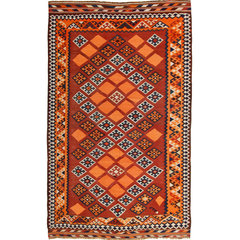 Kilim Fars Ghashghai 7'6x5'6 ft