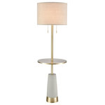 Elk Home - Elk Home 77129 Below the Surface - Two Light Floor Lamp - Made from a combination of on-trend concrete and sBelow the Surface Tw Antique Brass/Silver *UL Approved: YES Energy Star Qualified: n/a ADA Certified: n/a  *Number of Lights: Lamp: 2-*Wattage:100w A19 bulb(s) *Bulb Included:No *Bulb Type:A19 *Finish Type:Antique Brass/Silver