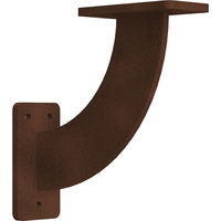 2"Wx7"Dx7"H Bradford Steel Bracket, Hammered Copper