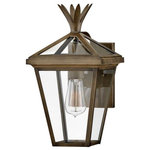Hinkley - Hinkley 26090BU Palma, 1 Light Outdoor Small Wall t Lanternl - Palma charmingly blends European elegance with timPalma 1 Light Outdoo Burnished Bronze Cle *UL: Suitable for wet locations Energy Star Qualified: n/a ADA Certified: n/a  *Number of Lights: 1-*Wattage:100w Incandescent bulb(s) *Bulb Included:No *Bulb Type:Incandescent *Finish Type:Burnished Bronze