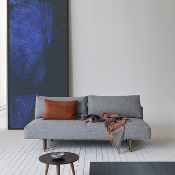Frode Styletto Dark Wood Sofa Bed by Innovation Living