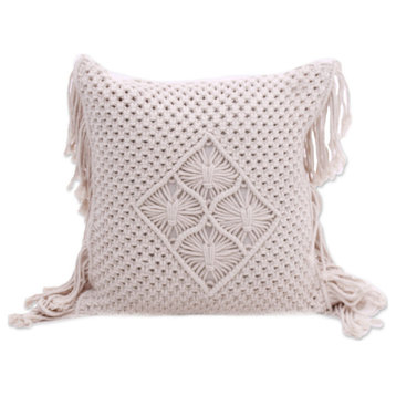 Novica Handmade Center Of Attention Cotton Cushion Cover