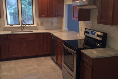 Example of a transitional home design design in Other