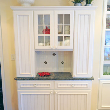 Galley kitchen & family room remodeled into a large kitchen