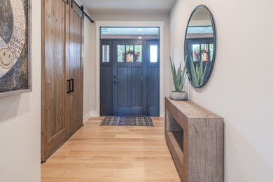 Example of a minimalist entryway design in Denver