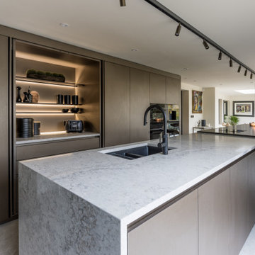 Metallic high end kitchen