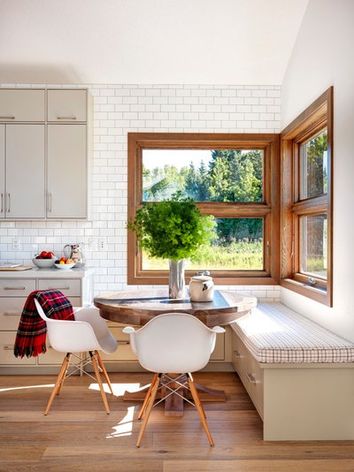 wood frame kitchen windows