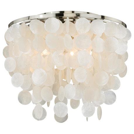 Elsa Capiz Shell 16" Flush Mount