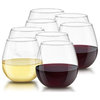Spirits Stemless Crystal Wine Glasses 15 oz, Set of 4