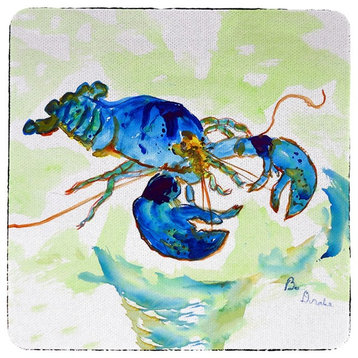 Betsy Drake Green Blue Lobster Coaster Set of 4