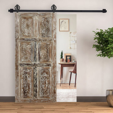 Carved Pantry Doors, Accent Barndoors