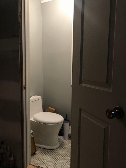 backsplash? 5x3 powder room