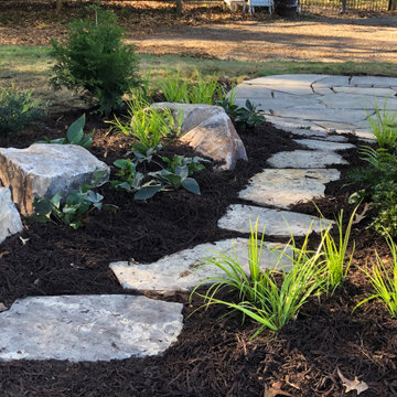 Pet memorial garden and patio