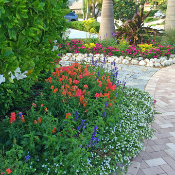 Layered flower beds